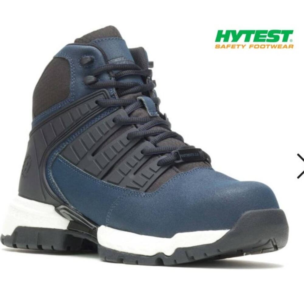 NWOT Hytest FootRests 2.0 Tread EH Hiker Boots Mens 10.5D Navy Nano Toe